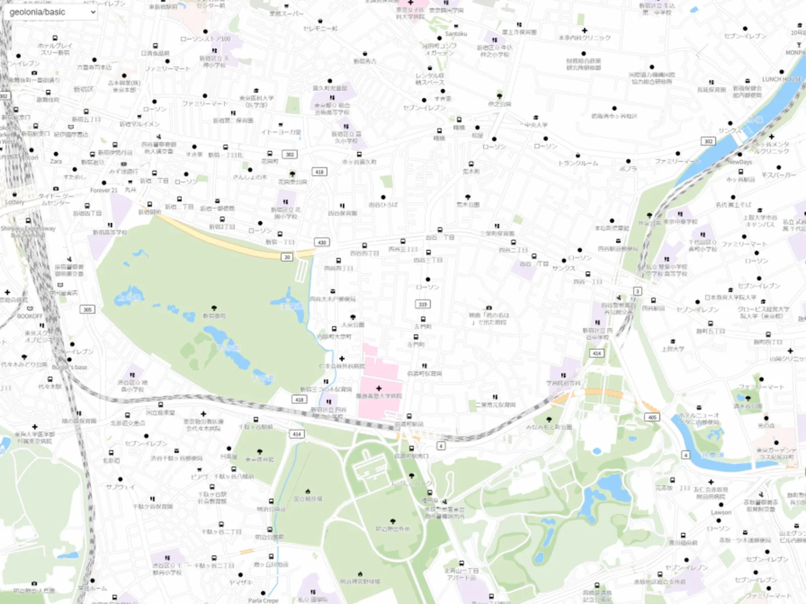 Geolonia Map